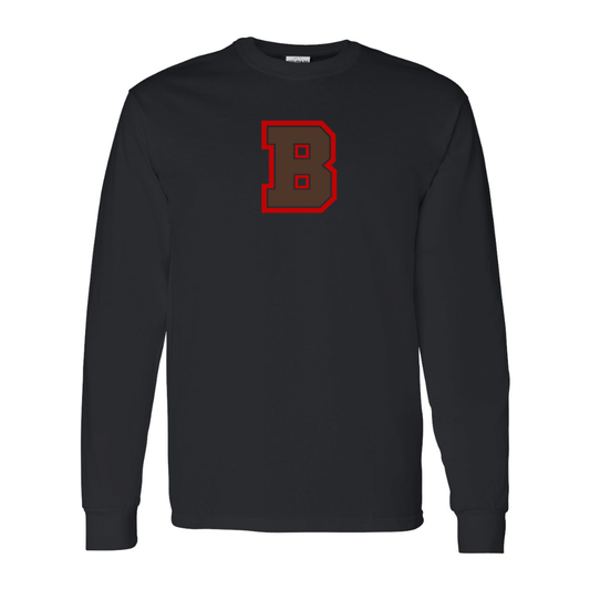 Men's Brown Bears Gildan Heavy Cotton Long Sleeve T-Shirt