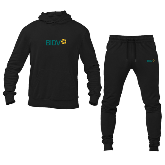 Men's BIDV Logo Hoodie Joggers Set