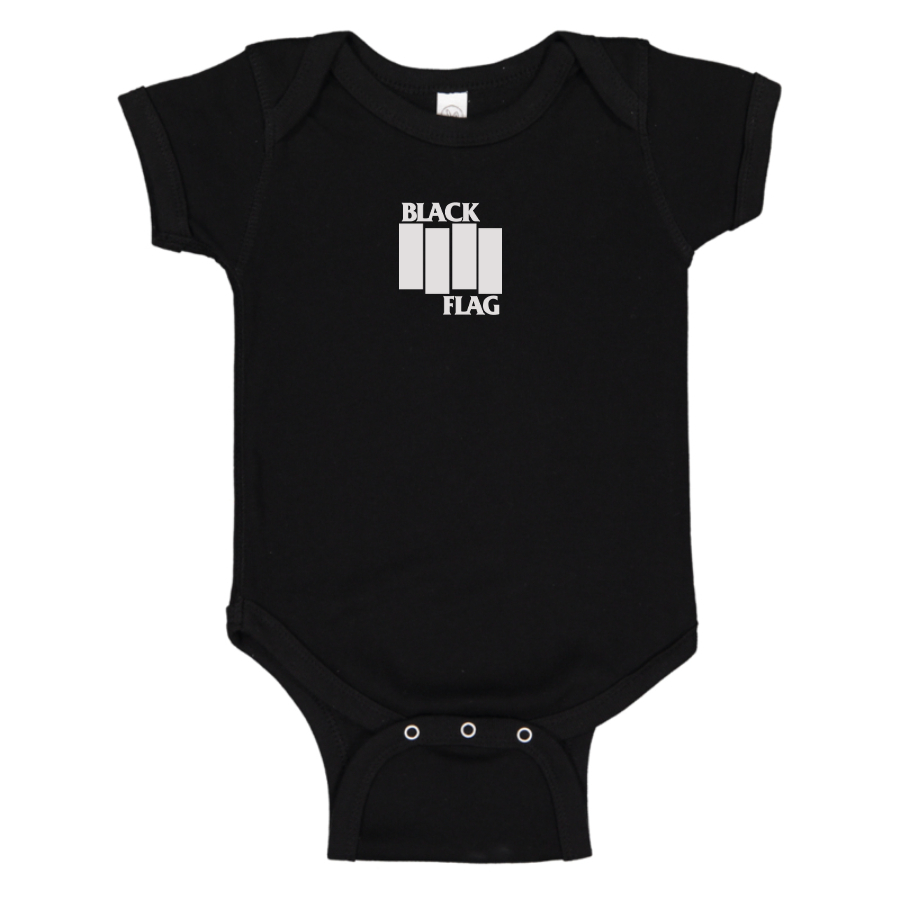Black Flag Logo Baby Onesie Romper