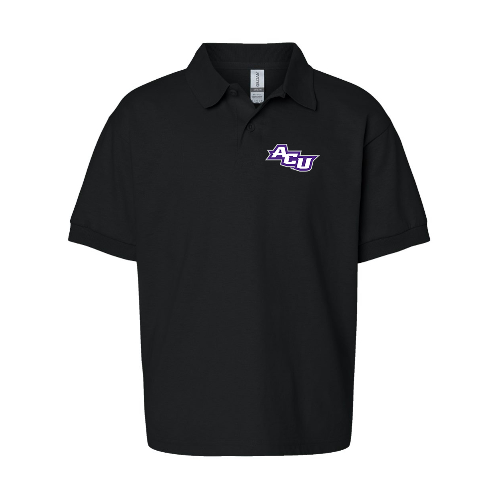 Youth Abilene Christian Wildcats   Gildan Dry Blend Jersey Polo