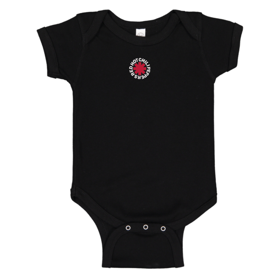 Red Hot Chili Peppers  Logo Baby Onesie Romper