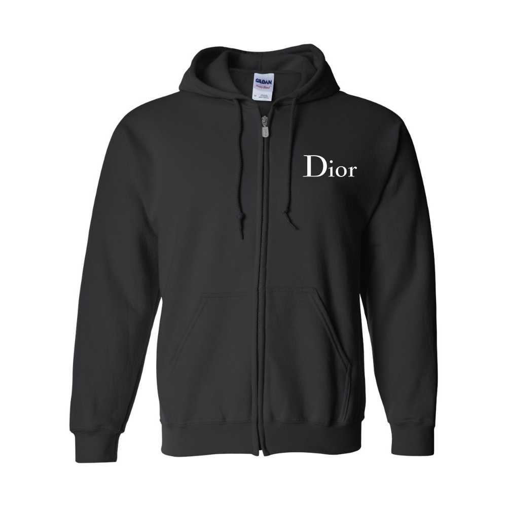 Men's Dior Gildan  Heavy Blend Full Zip Hooded Sweatshirt