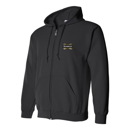 Men's Bushmills Logo Zipper Hoodie