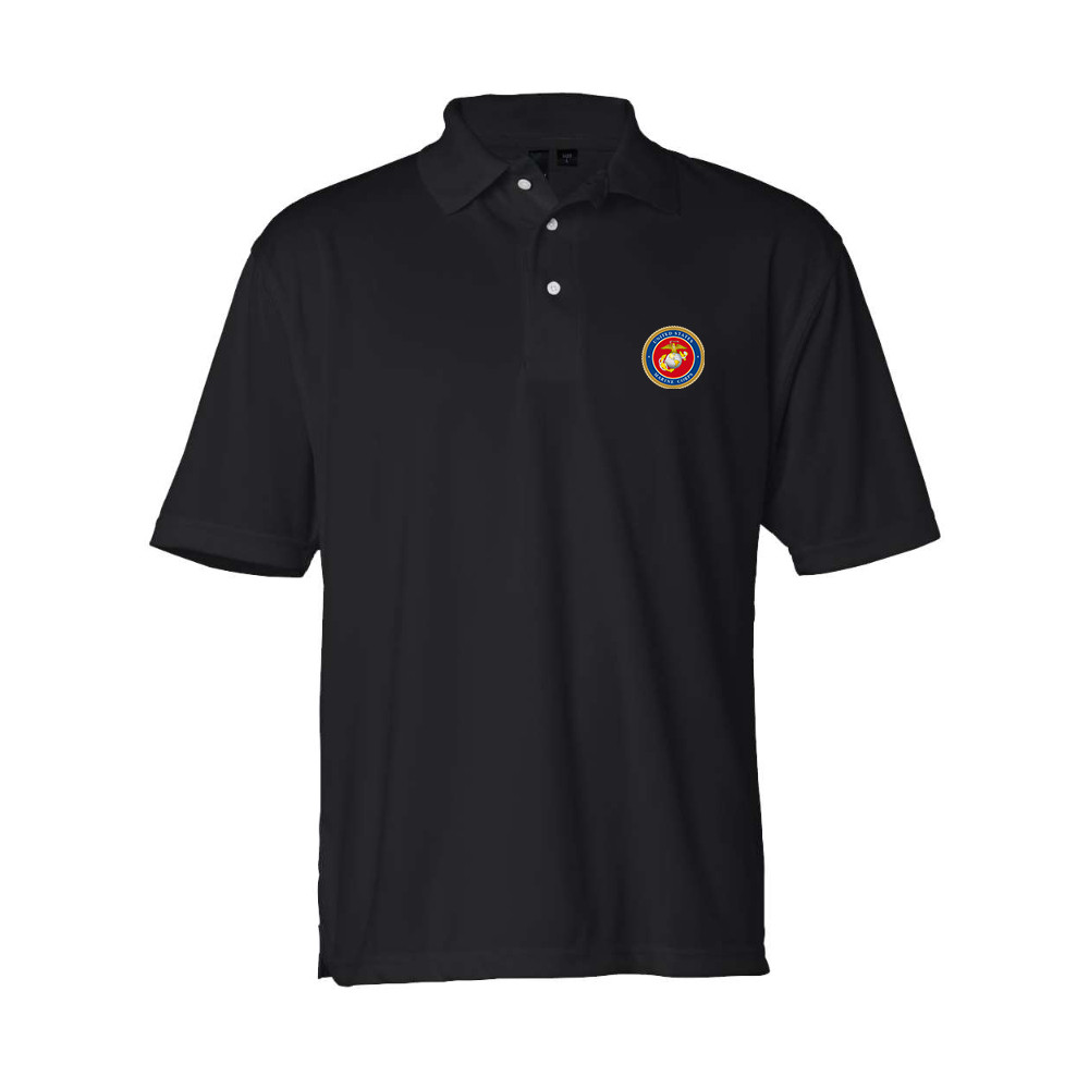 Men's USMC Emblem Sierra Pacific Moisture Free Mesh Polo