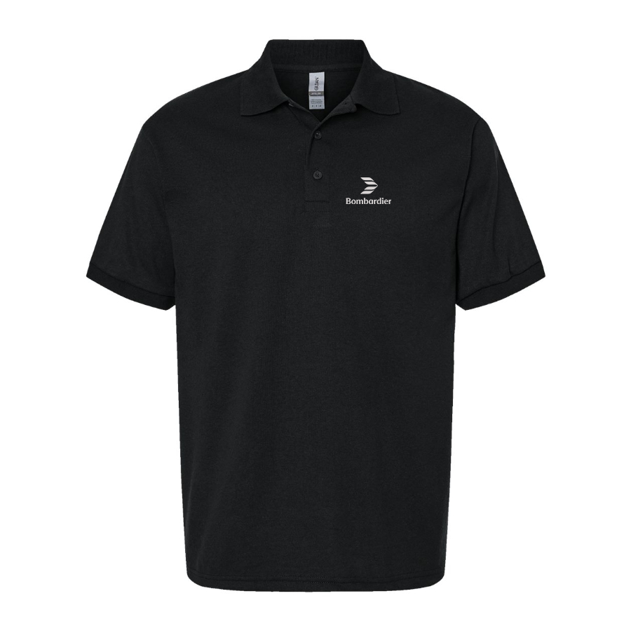Men's Bombardier Logo Dry Blend Polo