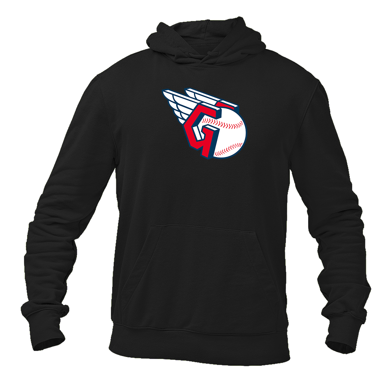 Men's Cleveland Guardians Logo Pullover Hoodie