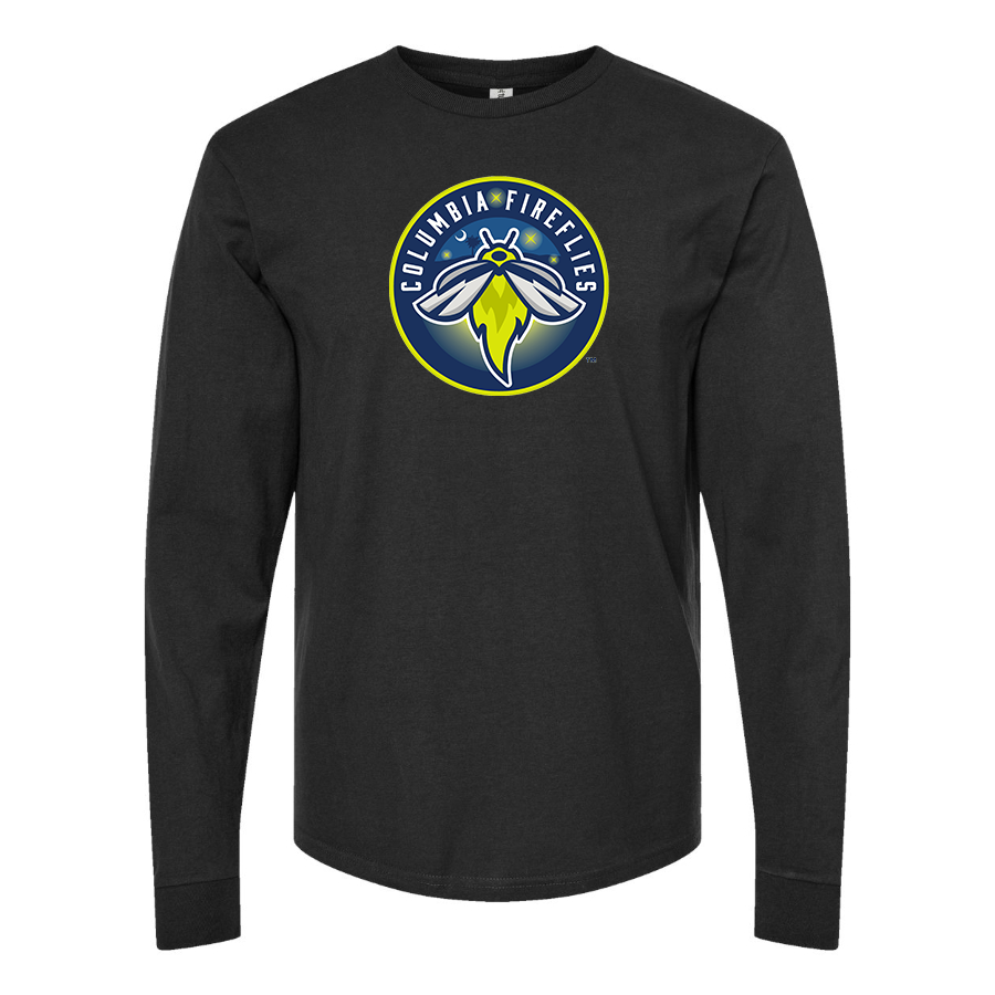 Men's Columbia Fireflies Logo Cotton Long Sleeve T-Shirt
