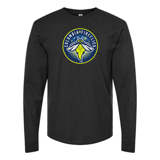 Men's Columbia Fireflies Logo Cotton Long Sleeve T-Shirt
