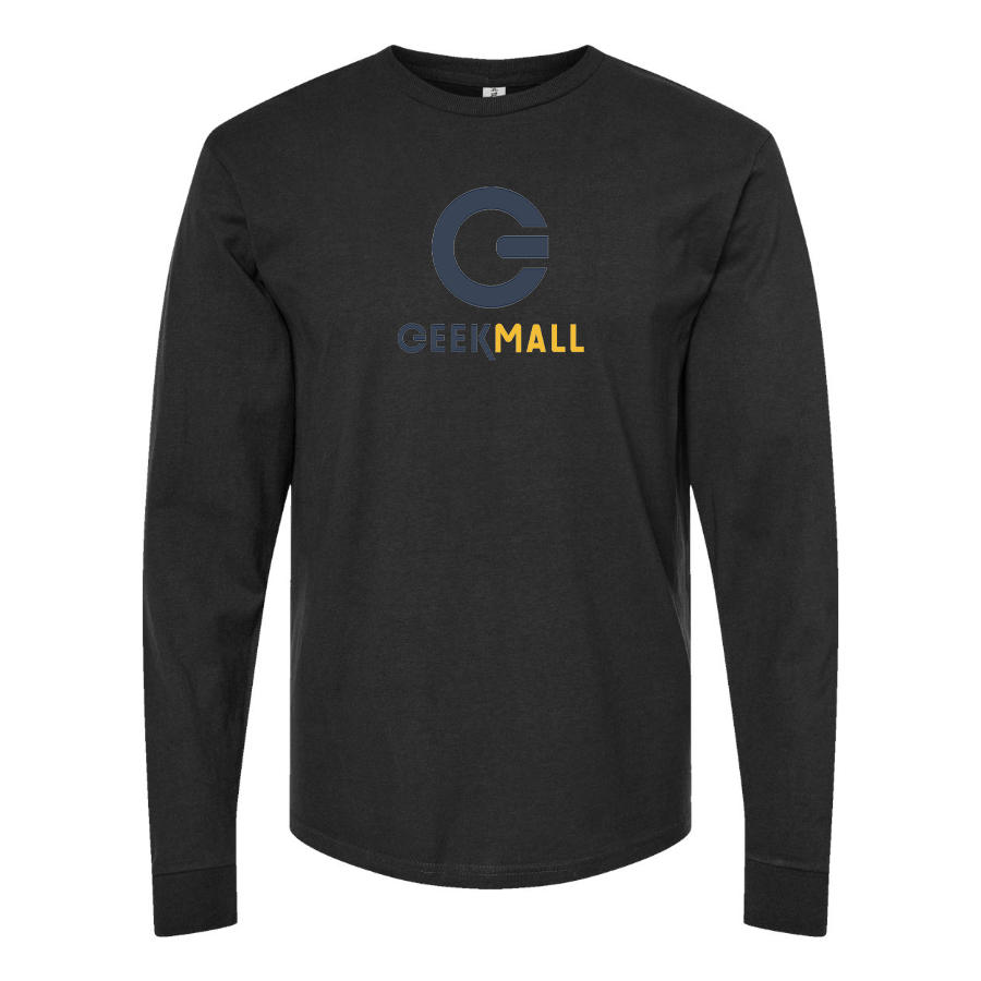 Men's Geekmall Logo  Cotton Long Sleeve T-Shirt