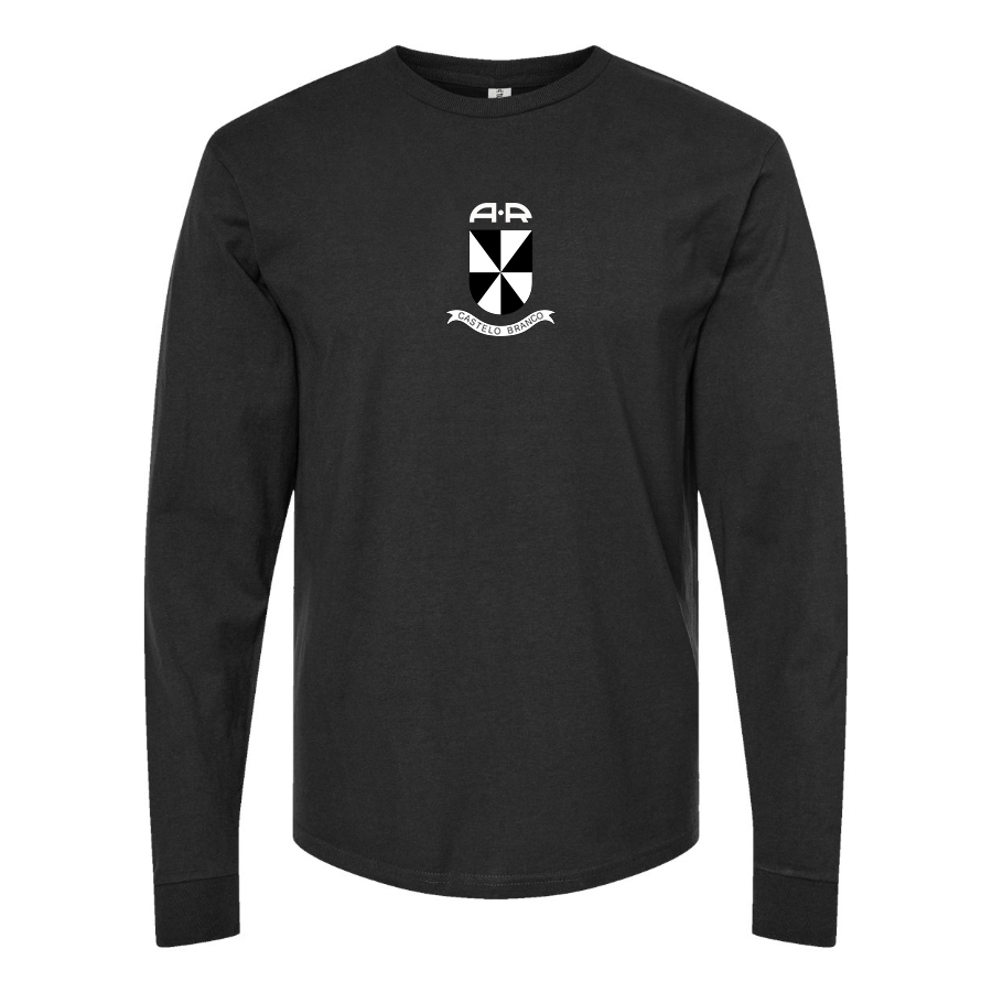Men's Alcobia e Ribeiro Logo Cotton Long Sleeve T-Shirt