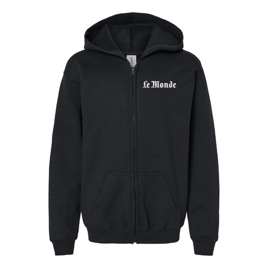 Youth Le Monde Gildan Heavy Blend Full Zip Hooded Sweatshirt