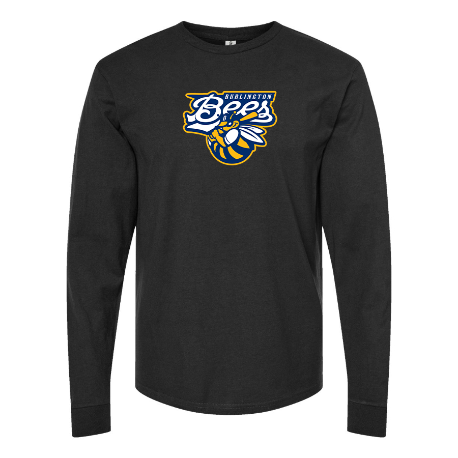 Men's Burlington Bees  Logo Cotton Long Sleeve T-Shirt