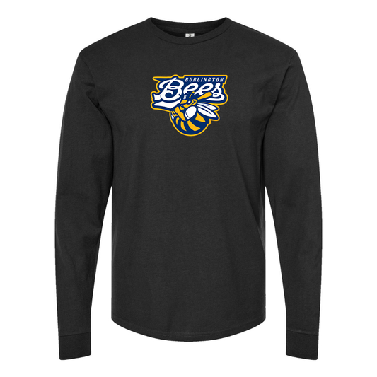 Men's Burlington Bees  Logo Cotton Long Sleeve T-Shirt