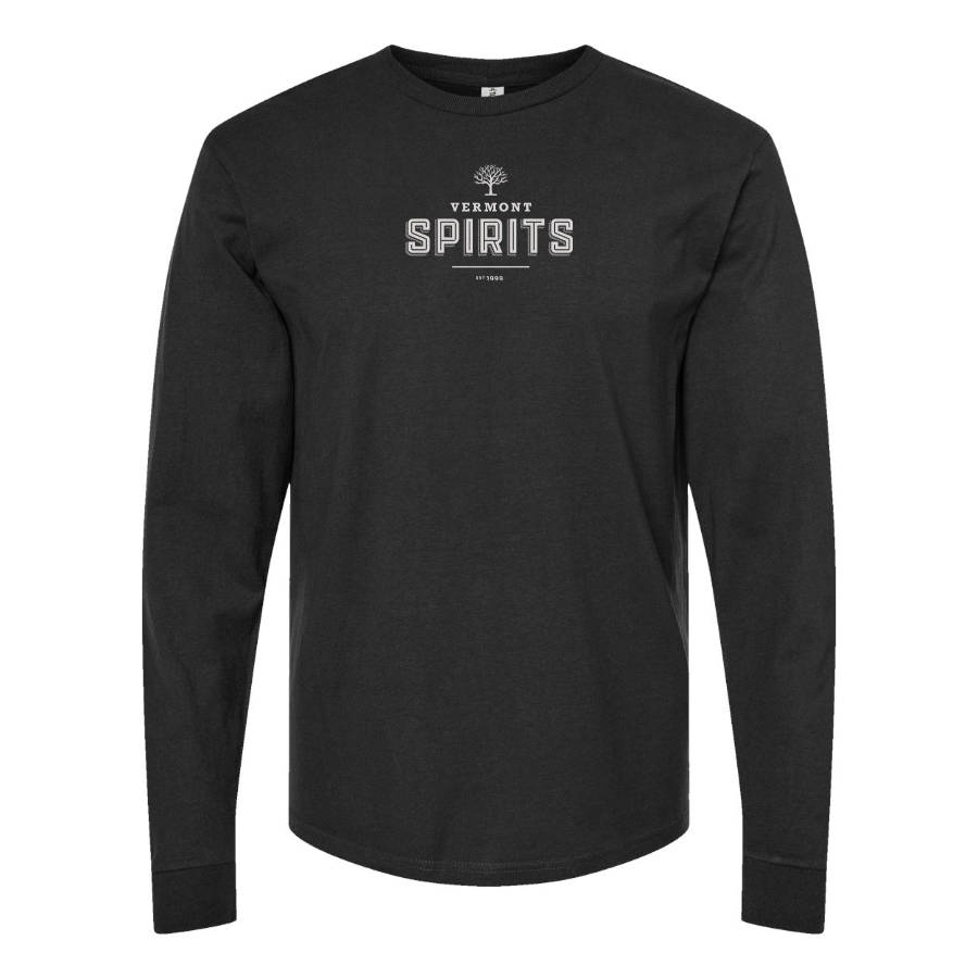 Men's Vermont Spirits Logo Cotton Long Sleeve T-Shirt