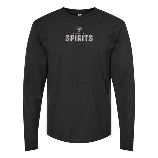 Men's Vermont Spirits Logo Cotton Long Sleeve T-Shirt