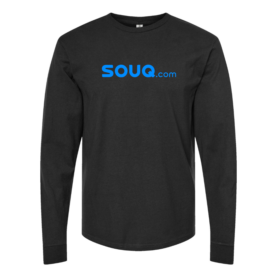 Men's Souq.com Logo Cotton Long Sleeve T-Shirt