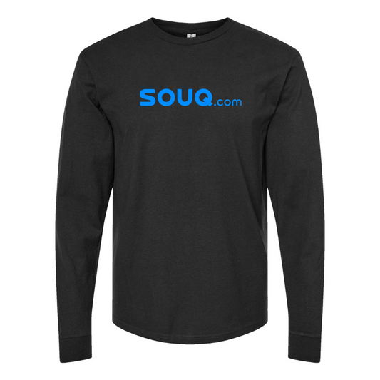 Men's Souq.com Logo Cotton Long Sleeve T-Shirt