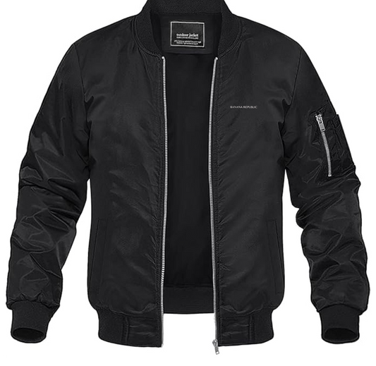 Men's Banana Republic Lightweight Bomber Jacket Windbreaker Softshell Varsity Jacket Coat