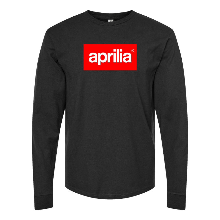 Men's Aprilia Logo Cotton Long Sleeve T-Shirt