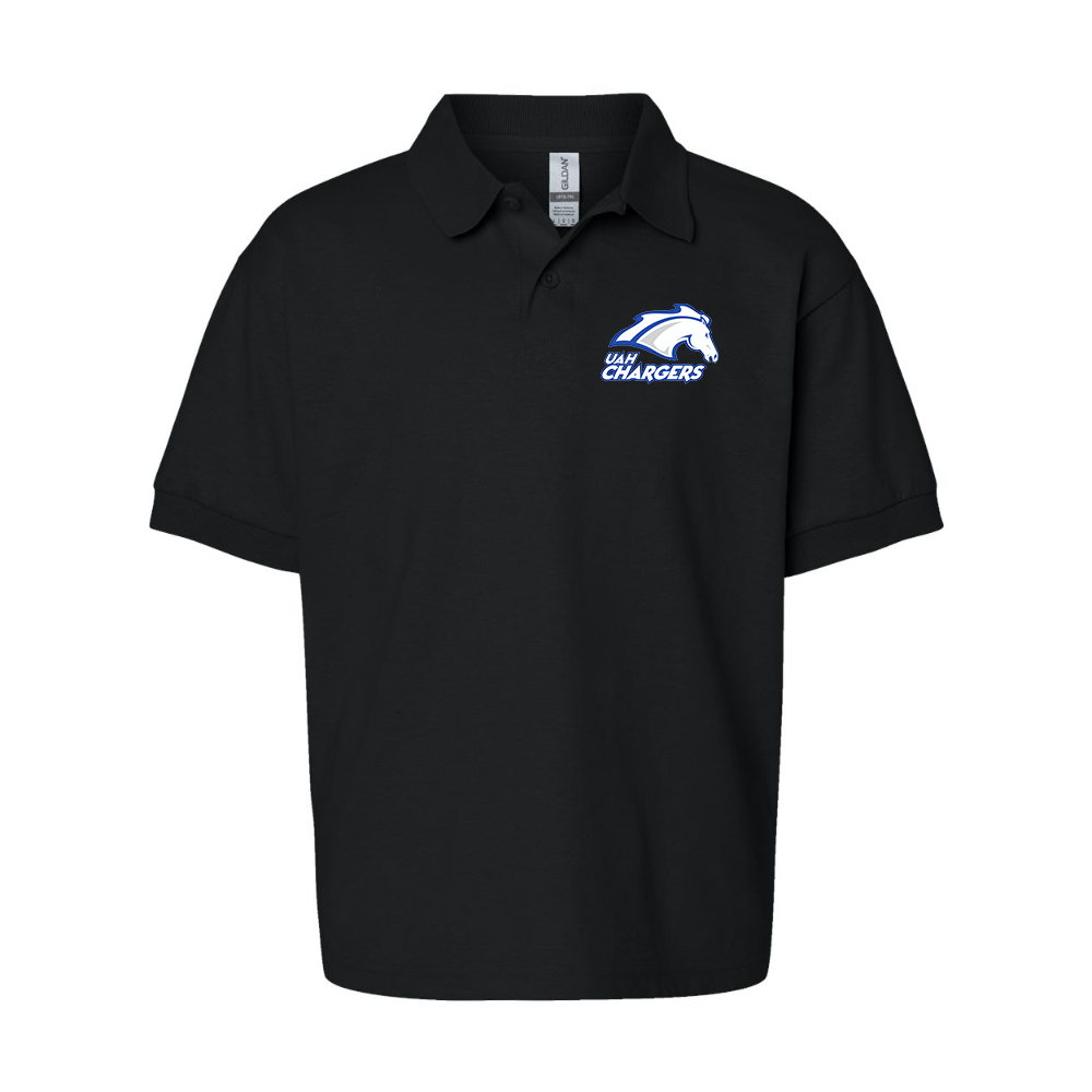 Youth Alabama Huntsville Chargers Gildan Dry Blend Jersey Polo