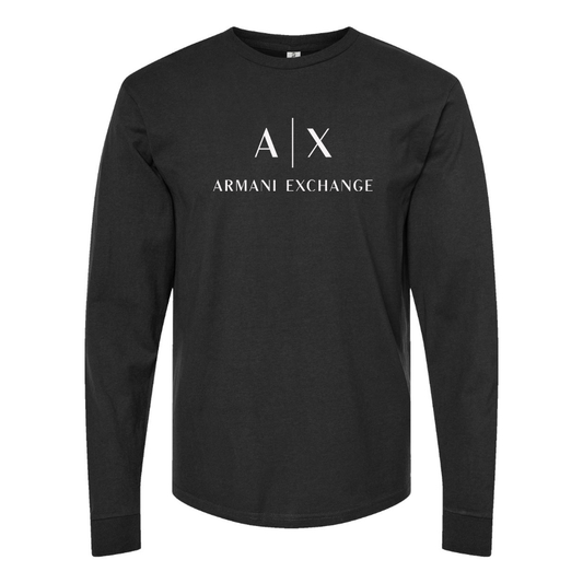 Men's Armani Exchange Logo Cotton Long Sleeve T-Shirt