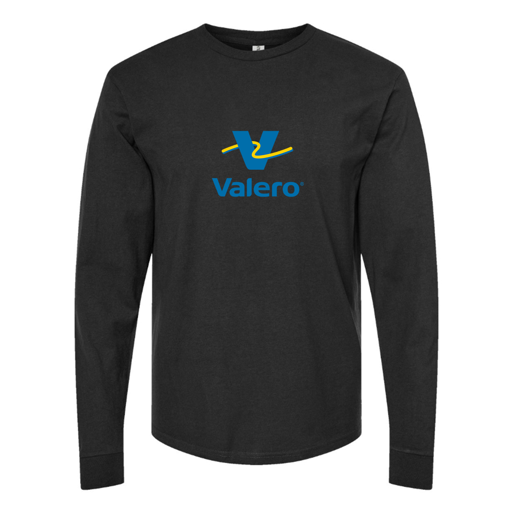 Men's Valero Gas Station Logo Cotton Long Sleeve T-Shirt