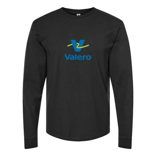 Men's Valero Gas Station Logo Cotton Long Sleeve T-Shirt