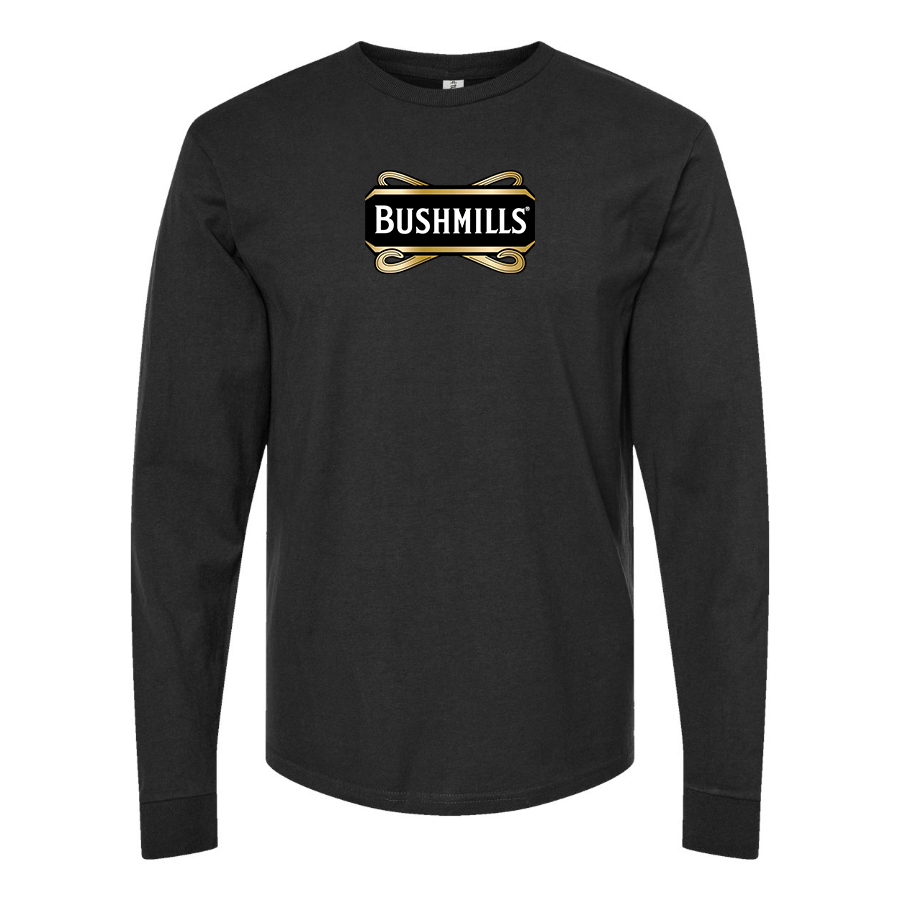 Men's Bushmills Logo Cotton Long Sleeve T-Shirt
