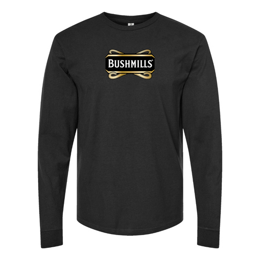 Men's Bushmills Logo Cotton Long Sleeve T-Shirt