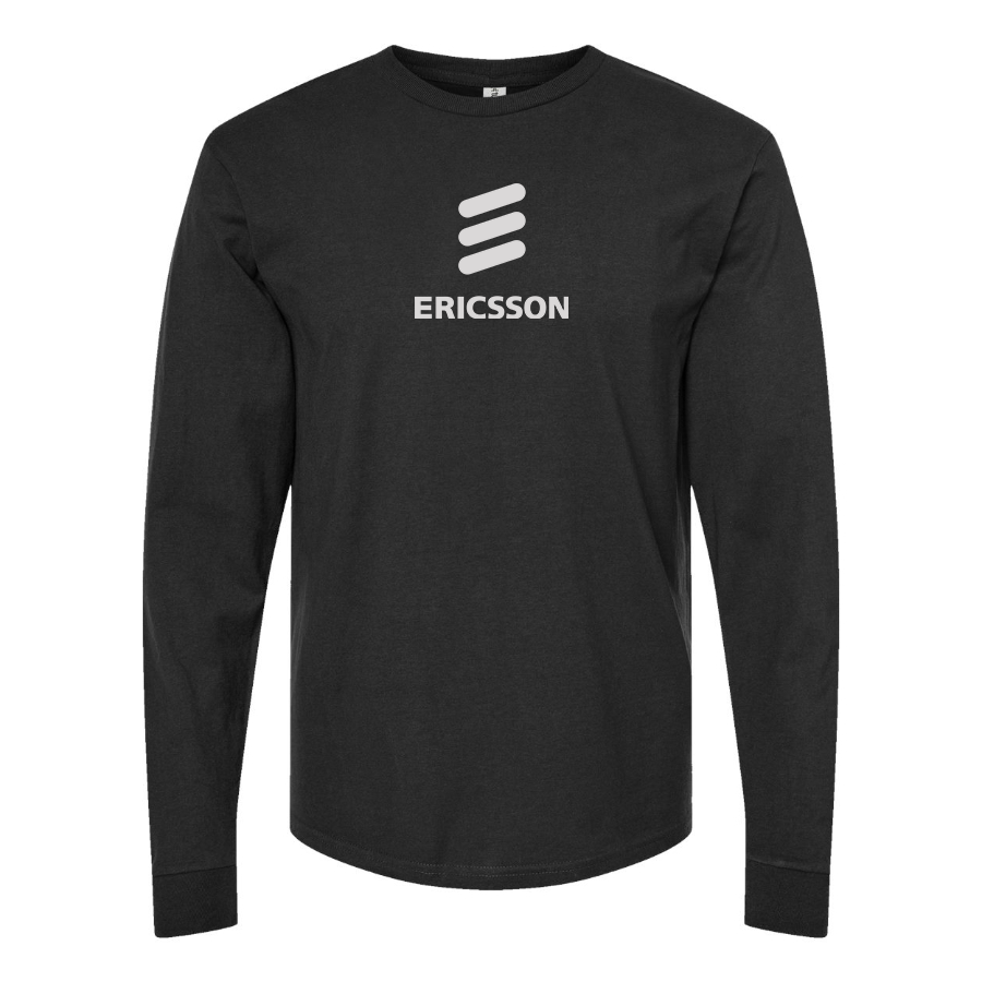 Men's Ericsson Logo Cotton Long Sleeve T-Shirt