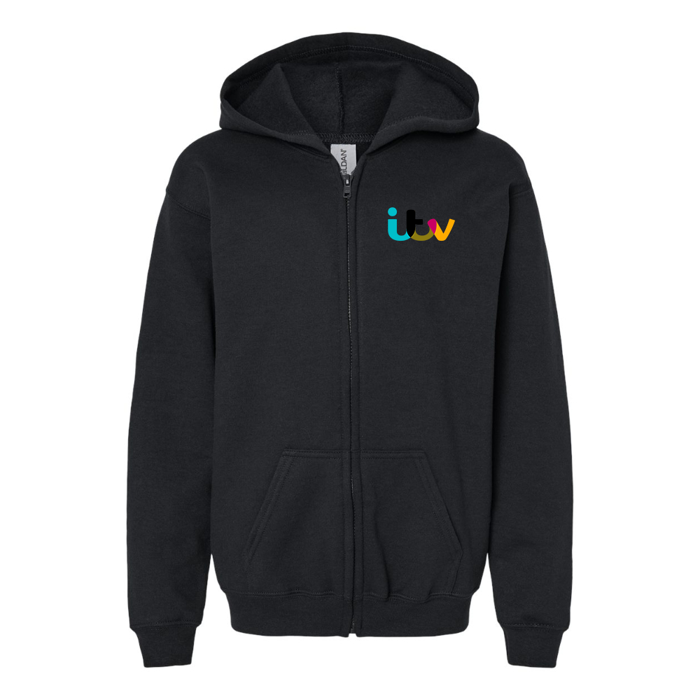 Youth  Itv Gildan Heavy Blend Full Zip Hooded Sweatshirt