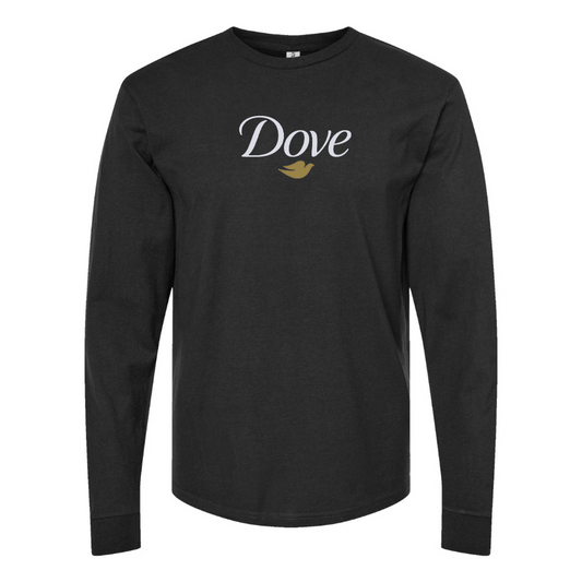Men's Dove Logo Cotton Long Sleeve T-Shirt