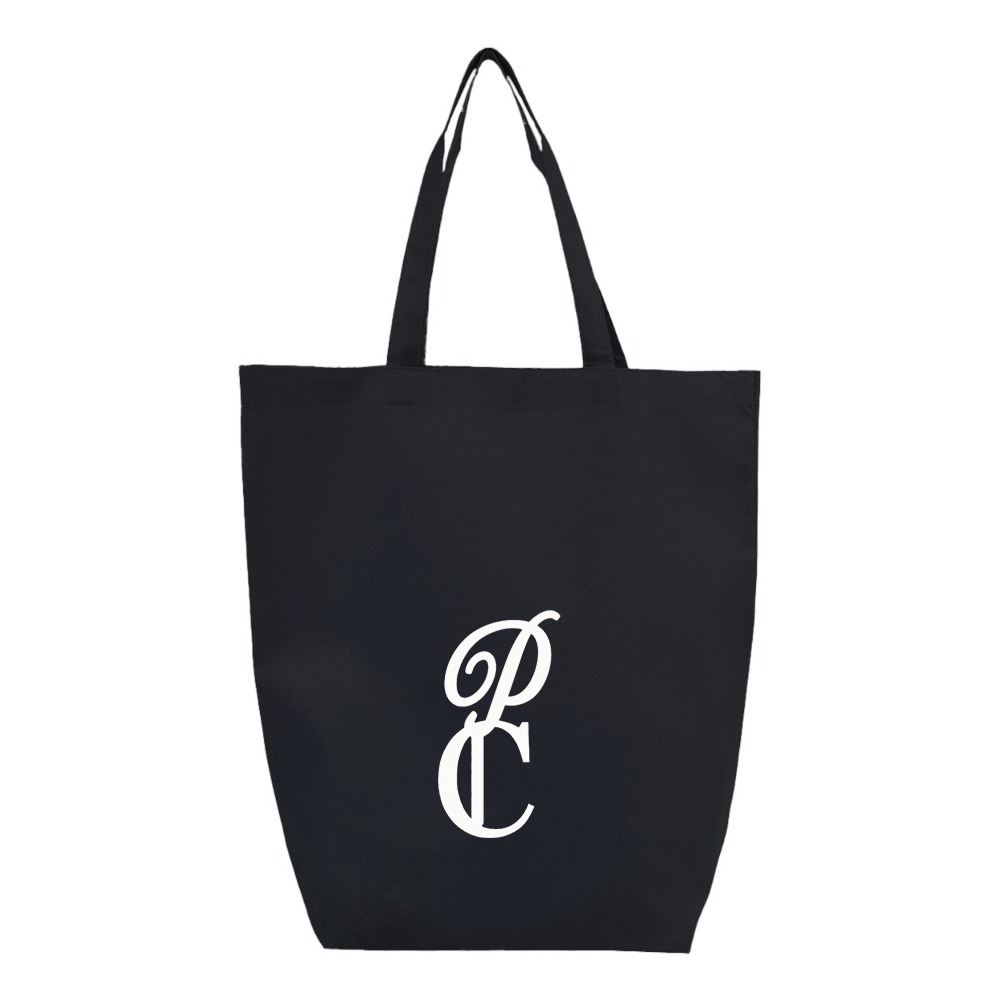 P & C Black  Q-Tees Non-Woven Gusset Bottom Tote