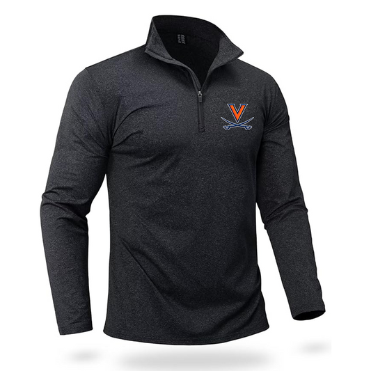 Men's (Design Here) Boladeci Men_s Quarter Zip Pullover Premium Fleece Lined Heather Long Sleeve Golf Shirts Midweight 1_4 Half Zip Sweatshirts