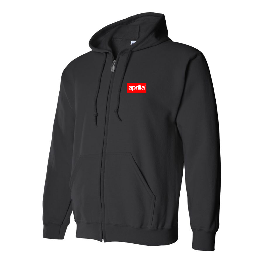 Men's Aprilia Logo  Zipper Hoodie