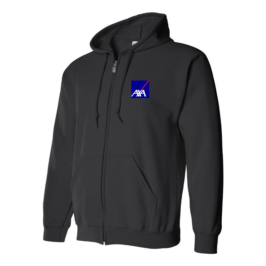 Men's Axa Logo Zipper Hoodie