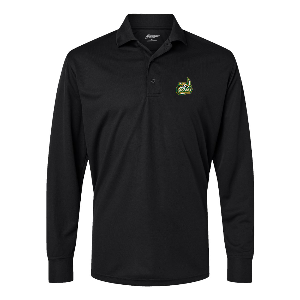Men's  Charlotte 49ers Paragon Prescott Long Sleeve Polo