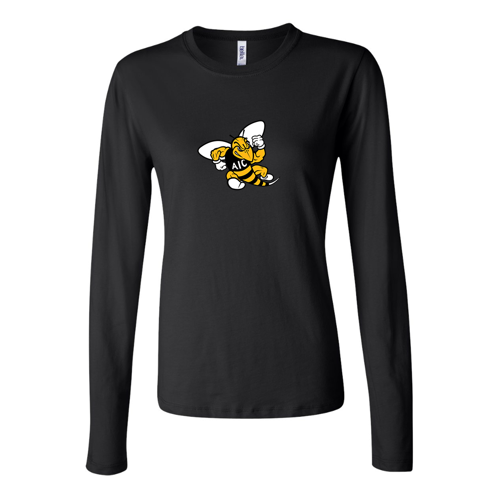 BELLA CANVAS Women’s AIC Yellow Jackets  Jersey Long Sleeve Tee