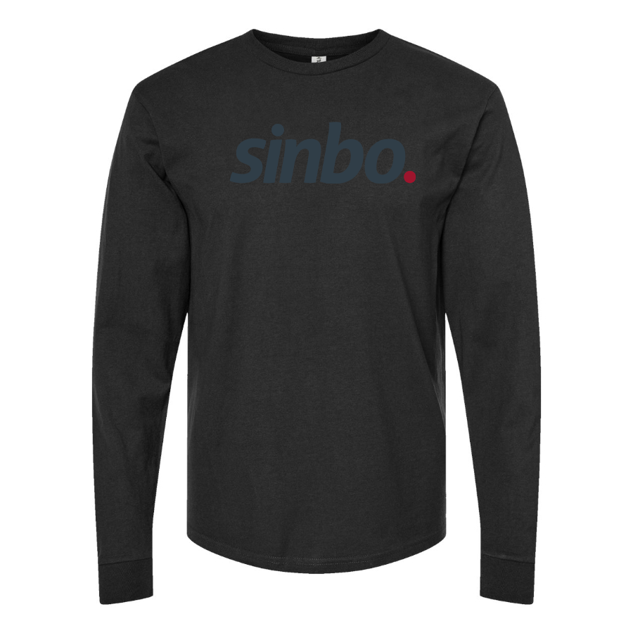 Men's Sinbo Logo Cotton Long Sleeve T-Shirt
