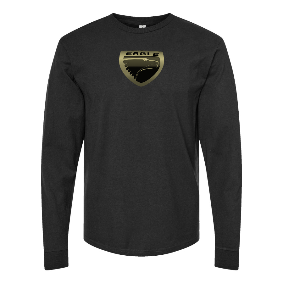 Men's Eagle Logo Cotton Long Sleeve T-Shirt