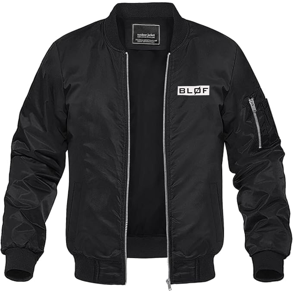 Men's  BLØF Lightweight Bomber Jacket Windbreaker Softshell Varsity Jacket Coat