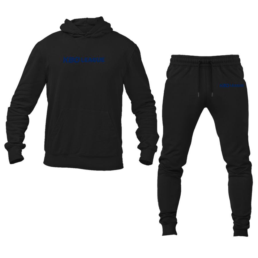 Men's KBO League Logo Hoodie Joggers Set