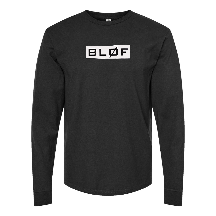 Men's BLØF Logo Cotton Long Sleeve T-Shirt