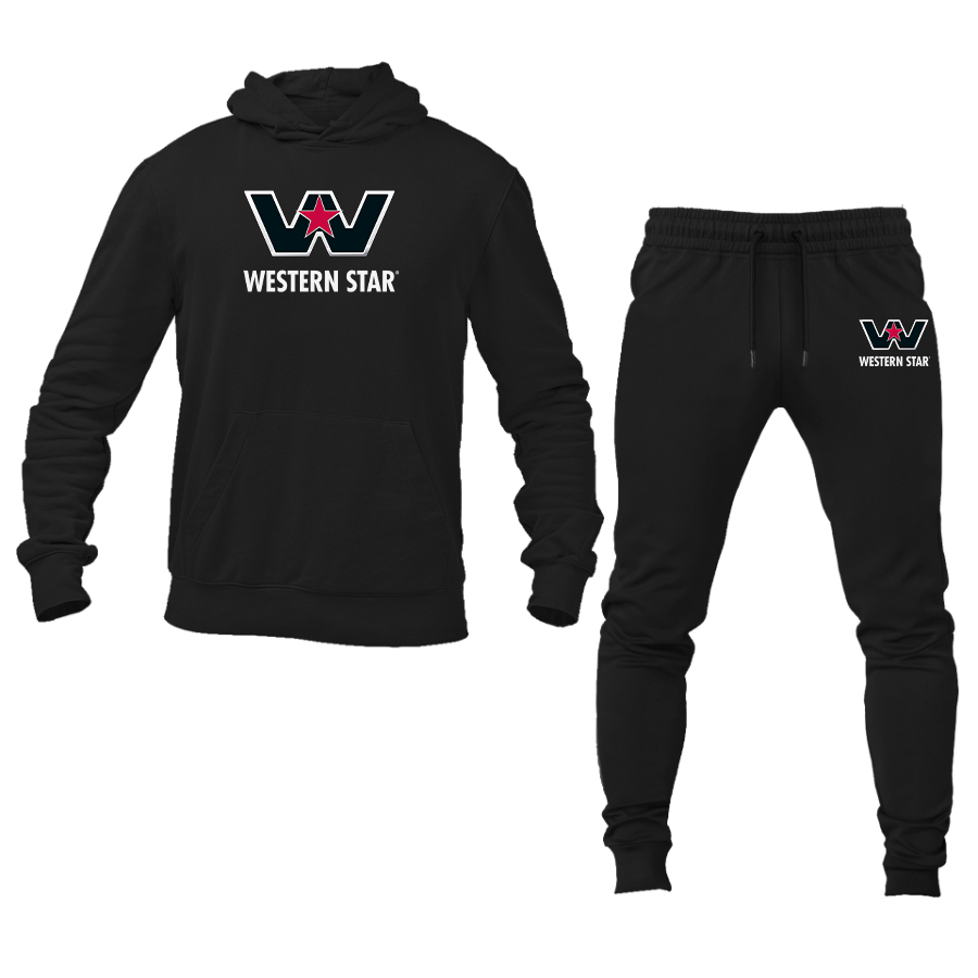 Men's Western Star Logo Hoodie Joggers Set