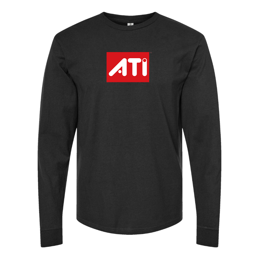 Men's ATI Logo Cotton Long Sleeve T-Shirt