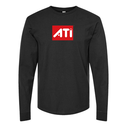 Men's ATI Logo Cotton Long Sleeve T-Shirt