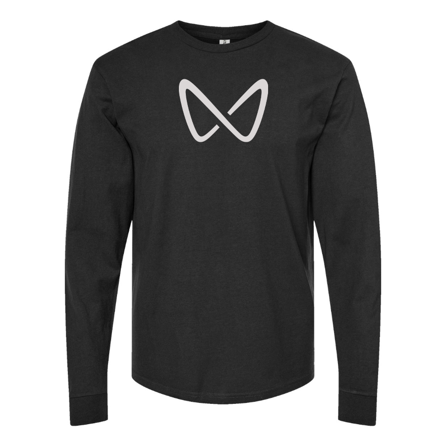 Men's Mahindra Logo Cotton Long Sleeve T-Shirt