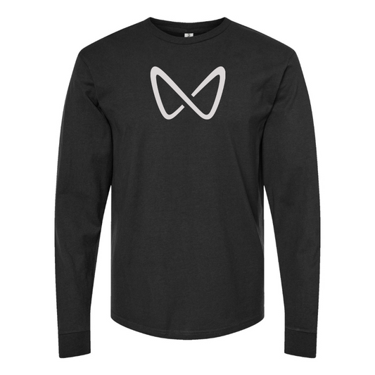 Men's Mahindra Logo Cotton Long Sleeve T-Shirt