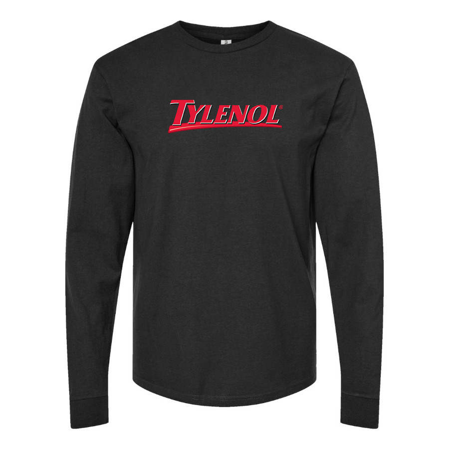 Men's Tylenol Logo Cotton Long Sleeve T-Shirt