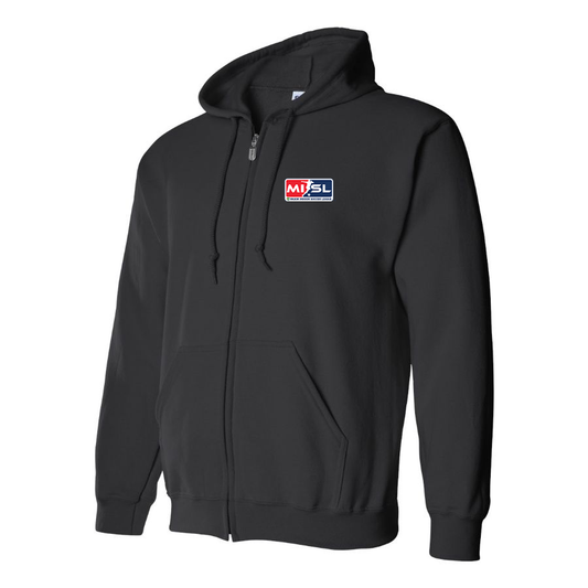 Men's Major Indoor Soccer League Logo Zipper Hoodie